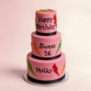 3 TIER PINK SWEET 16