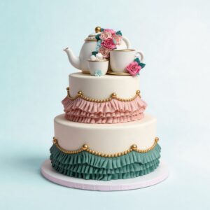 3 TIER TEA SET