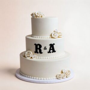 3 TIER WHITE W PIPING