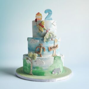 3 TIER WINNIE THE POOH WATERCOLOR