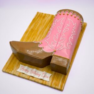 COWGIRL BOOT CAKE