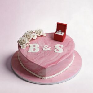 HEART SHAPED RING BOX W RING