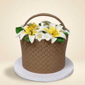 LILY FLORAL BASKET CAKE