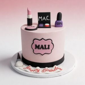 MAKEUP ON PINK CAKE #2