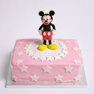 MICKEY MOUSE ON STAR CAKE