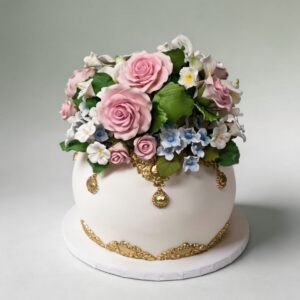 MULTICOLOR FLORAL BOUQUET IN VASE