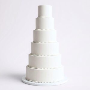 PEARL BORDER SMOOTH 6 TIER TALL