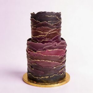 PURPLE & GOLD OMBRE RUFFLE
