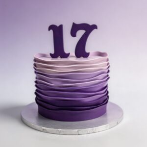 PURPLE OMBRE RUFFLE