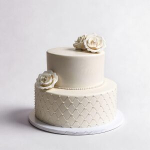 QUILT & SMOOTH FANCY ROSES 2 TIER