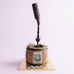 WINE BOTTLE SUSPENDED
