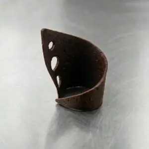 LARGE ABSTRACT CLOSED W HOLES CHOCOLATE